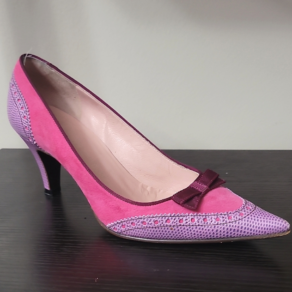 Marc Jacobs Heels 37 pink purple suede pointed Toe Pump